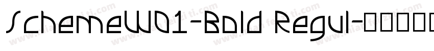 SchemeW01-Bold Regul字体转换